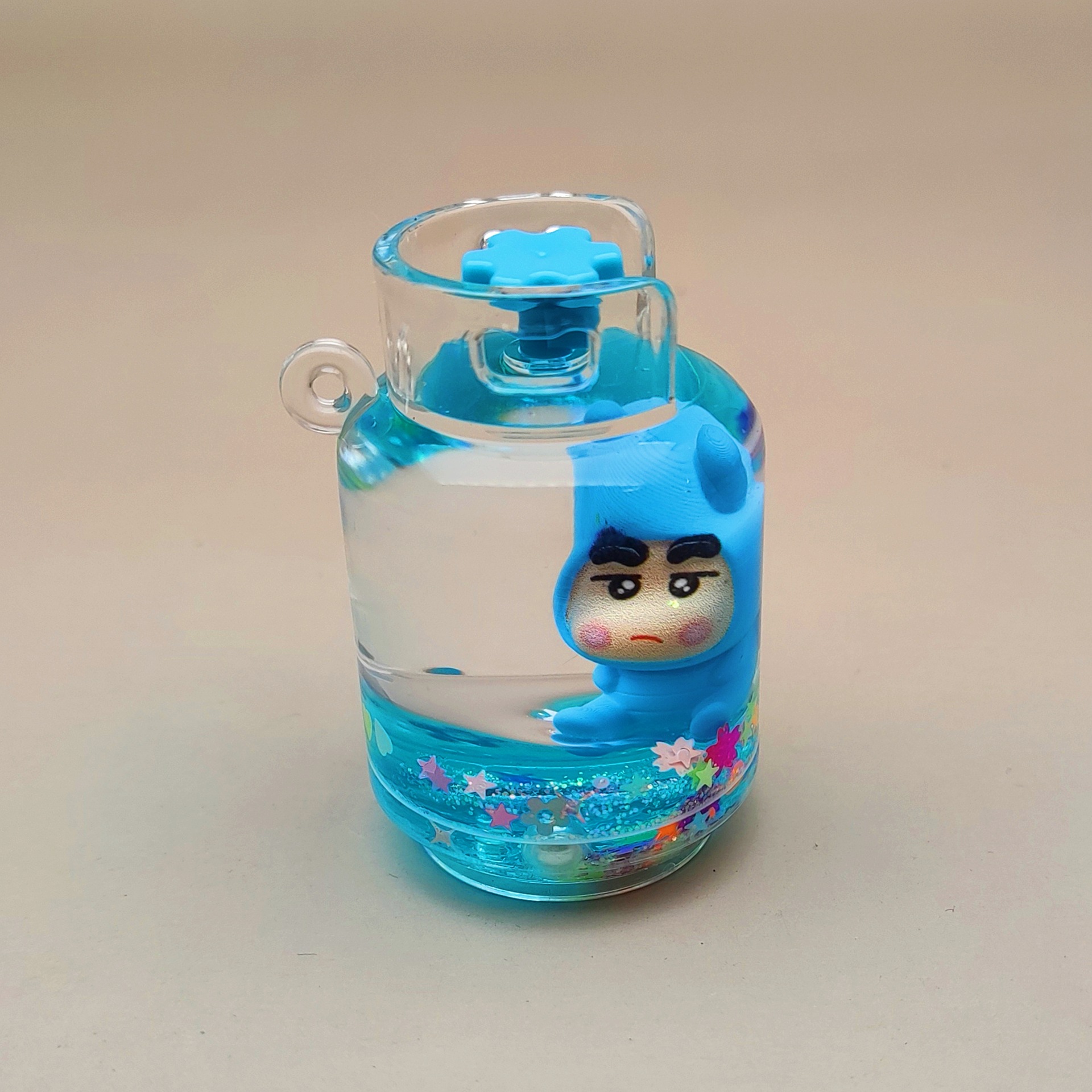 创意亚克力入油流沙瓶卡通系列钥匙扣汽车配饰桌面摆件饰品详情8