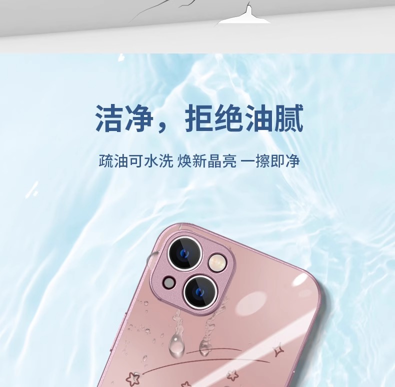 IPhone 16 phone case 13promax Protective case iPhone 12 Mini Painted 15 Cat 11 Couple 14plus pic 12