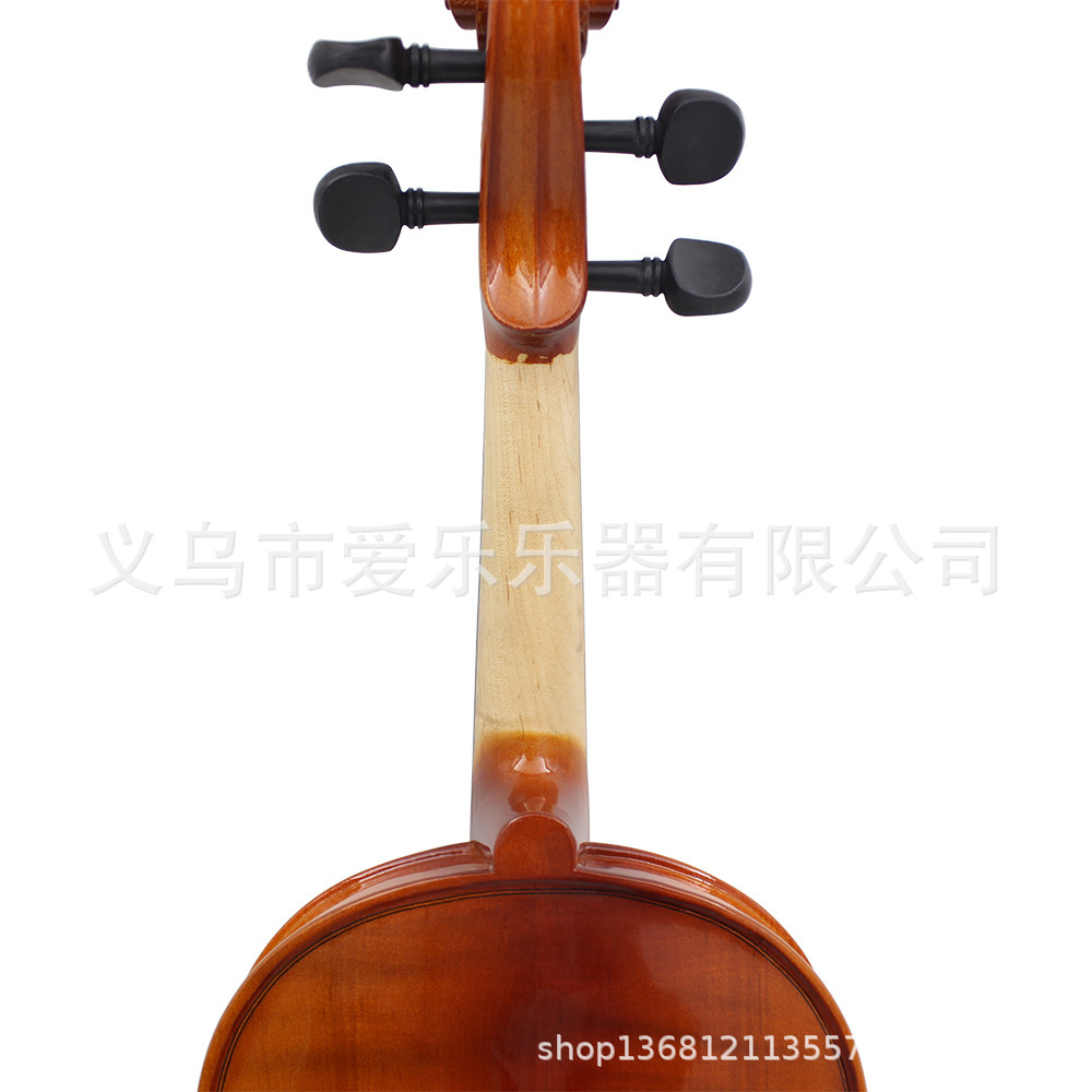 4/4 Solid wood violin natural color playing violin set for children, adults and beginners pic 16