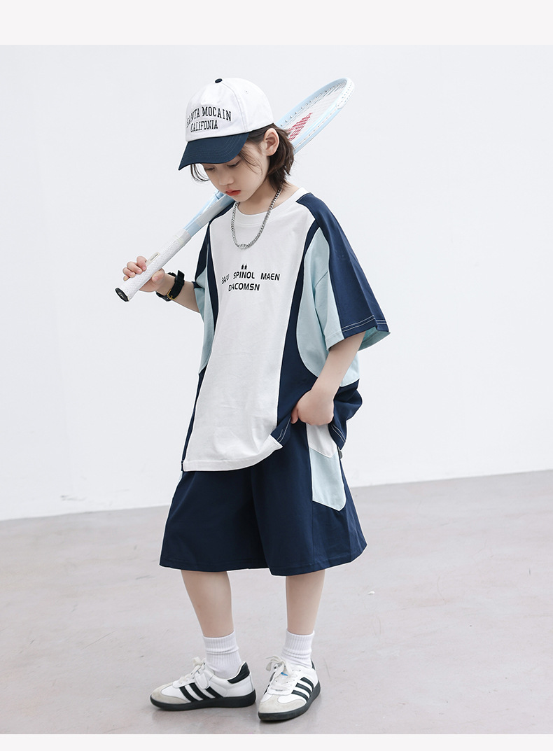 男童夏装运动短袖套装2025新款中大儿童夏季炸街夏款男孩两件套潮详情15