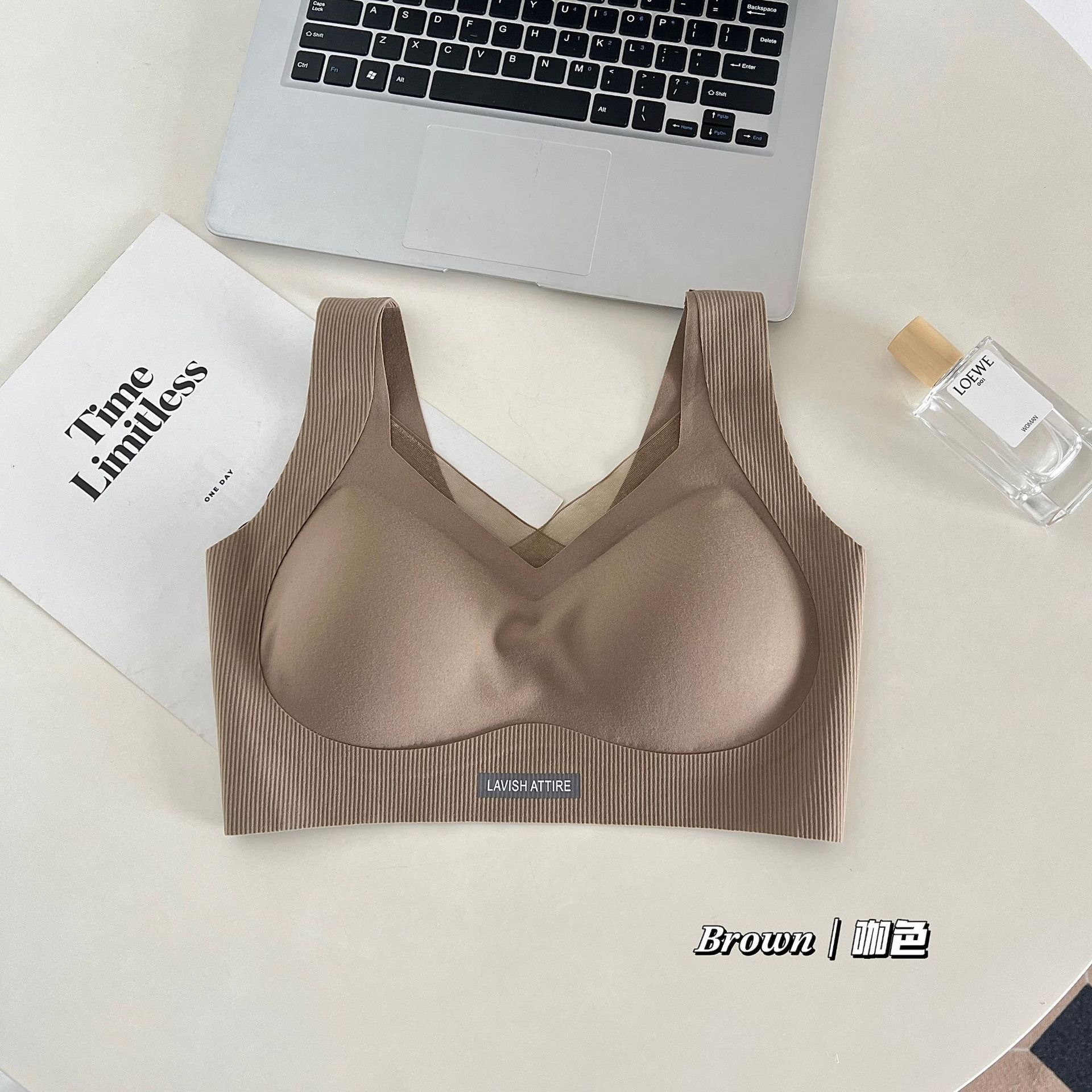 无痕粉底液内衣女小胸聚拢防下垂2025秋冬宽肩带背心式文胸罩批发详情23