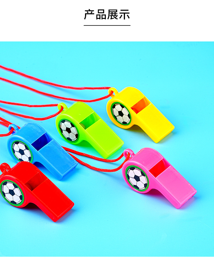24 small football whistles for cheering and encouragement, whistle supplies, plastic whistles, referee whistles, manufacturer wholesale pic 11