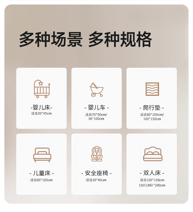 隔尿垫婴儿防水可洗透气表纯棉大尺寸宝宝专用幼儿园小床垫护理垫详情10