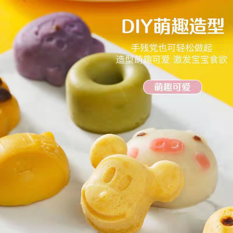 宝宝米糕模DIY蛋糕模可蒸煮硅胶模具儿童辅食烘焙工具香肠模批发详情5