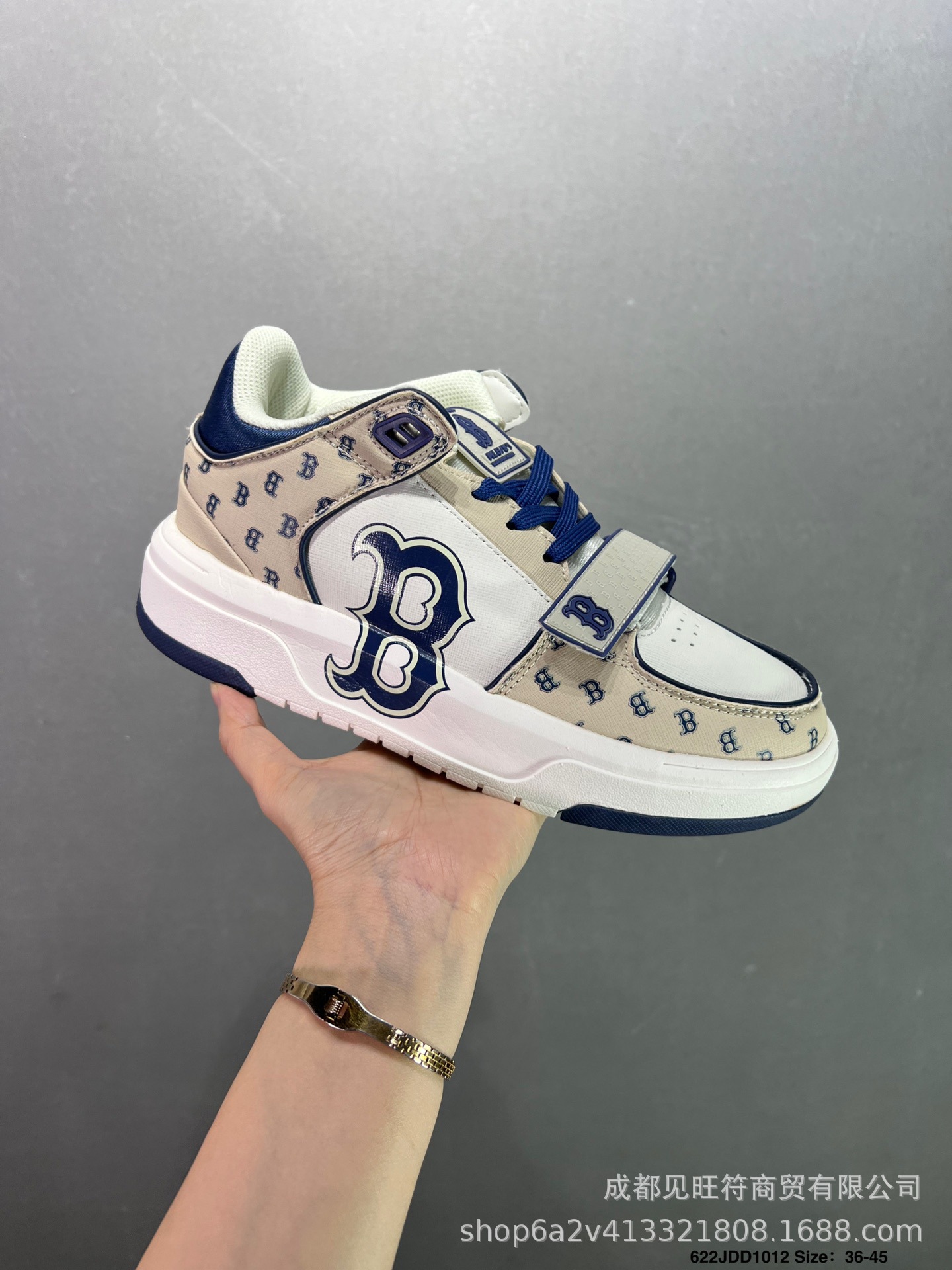 莆田纯原mlb老爹鞋学长鞋中帮NY大标洋基队厚底增高鞋6CM男女鞋详情9