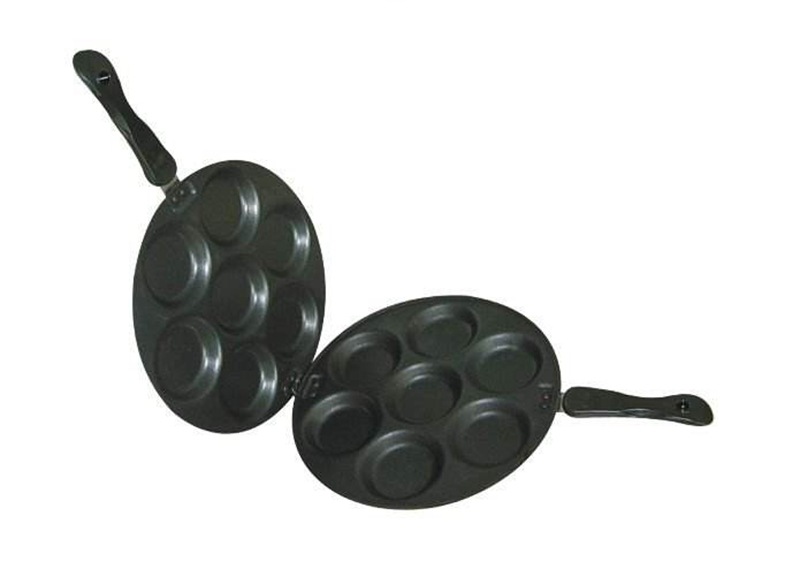 double face egg cake mould7孔圆双面不粘煎蛋锅蛋糕模烘焙模铝详情2