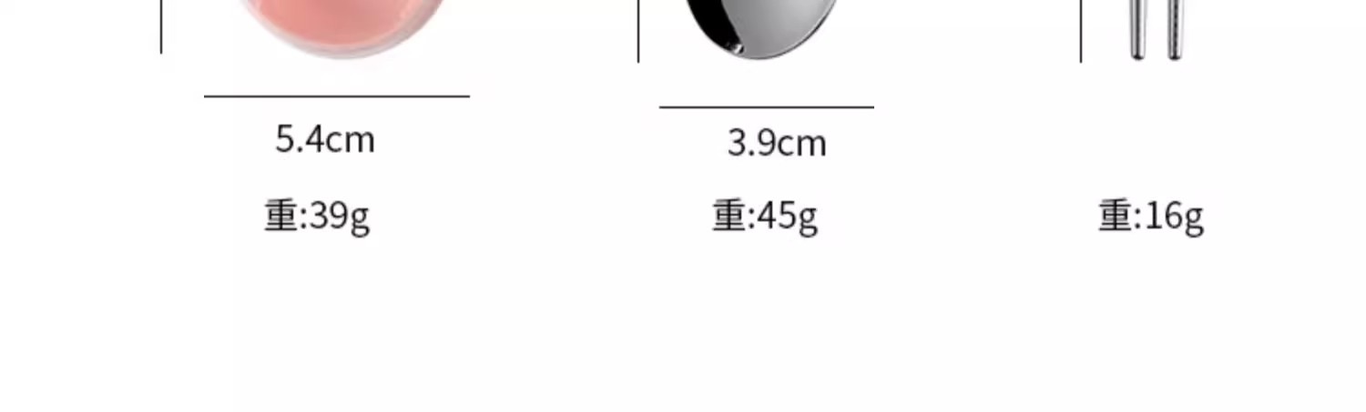 三丽鸥便携304不锈钢筷餐具套盒可爱儿童学生勺子筷子一套高颜值详情24