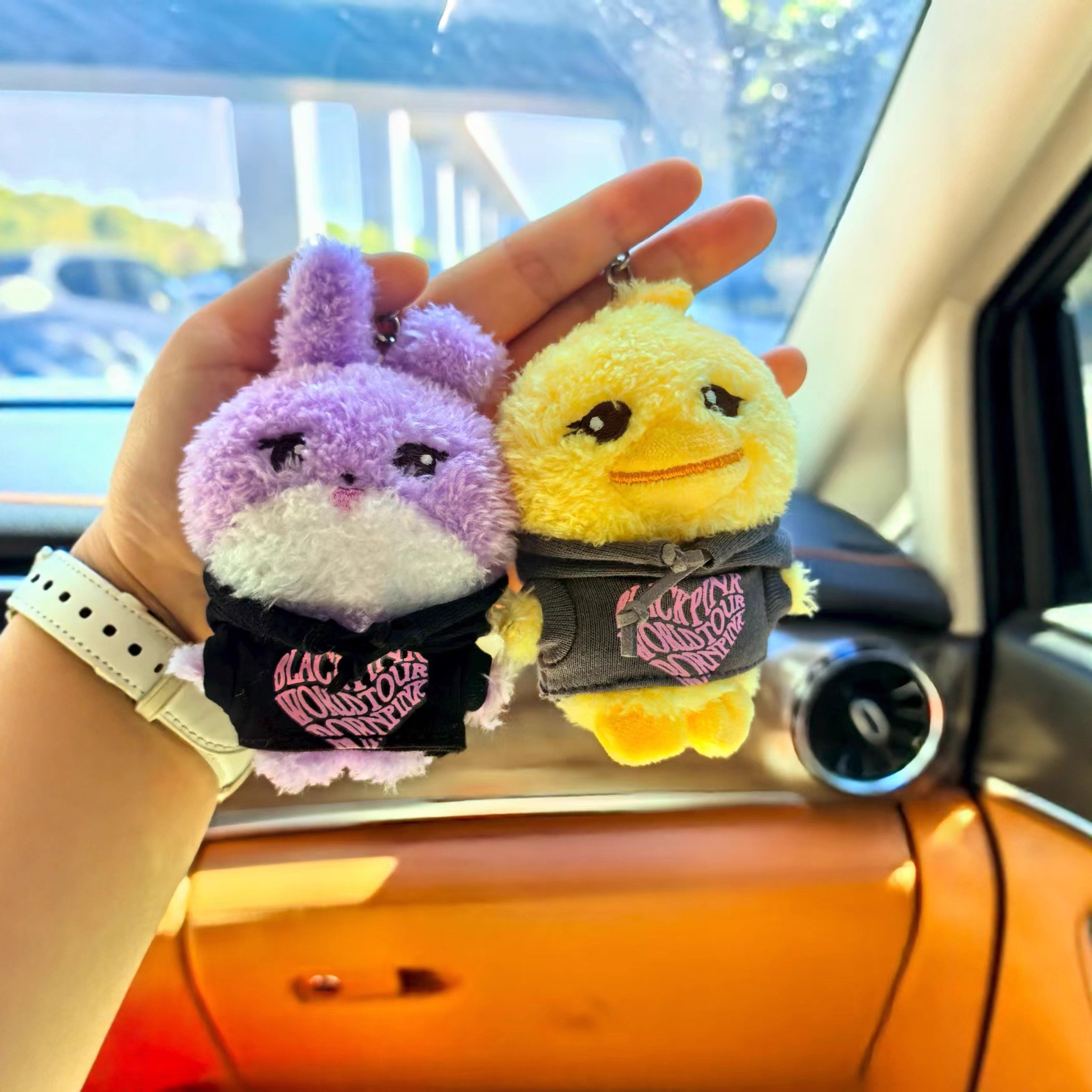 New cute and fun plush hooded sweatshirt figurines in stock for wholesale, cartoon animal doll pendants pic 1