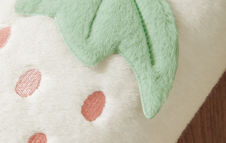 Winter cute strawberry sleeve, cartoon for girls, long adult office anti-dirt fluffy hand sleeves, plush sleeves pic 26