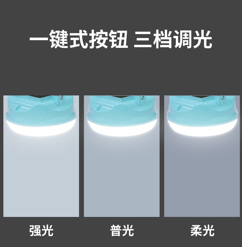 led家用充电式灯泡高亮节能应急球灯泡户外无线夜市摆地摊露营灯详情10