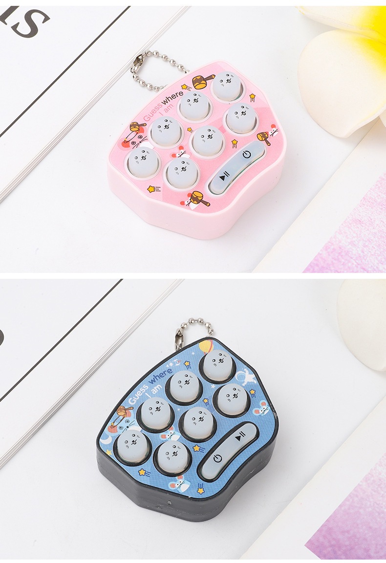 打地鼠游戏机跨境迷你包包挂件钥匙扣俄罗斯方块电子发光解压玩具详情11