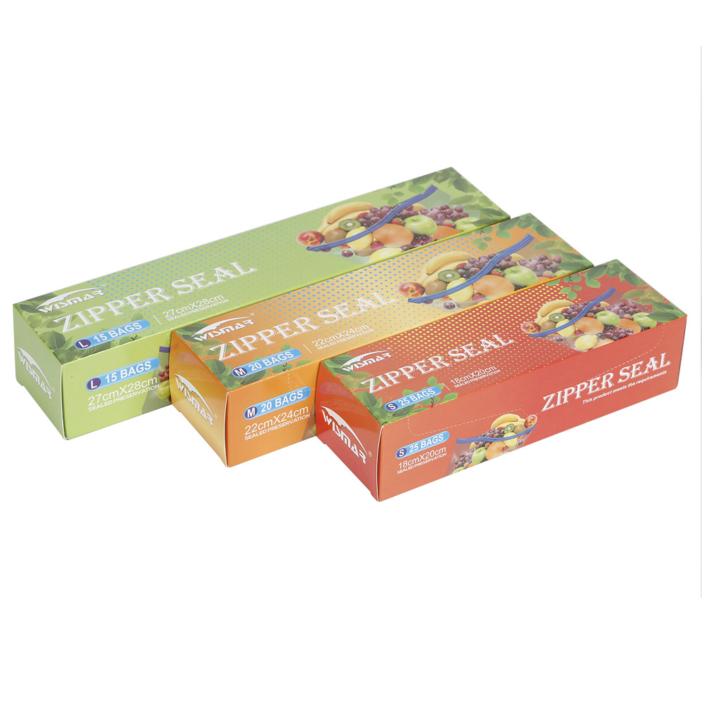 跨境外贸双筋食品密封袋 S/M/L冷冻袋详情1