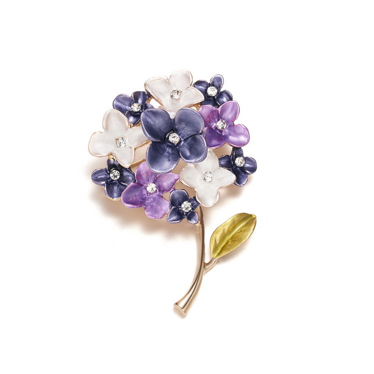 Cross-border best-selling plant series brooches, daisies, sunflowers, lacquered vases, maple leaf flower brooches and brooch accessories pic 51
