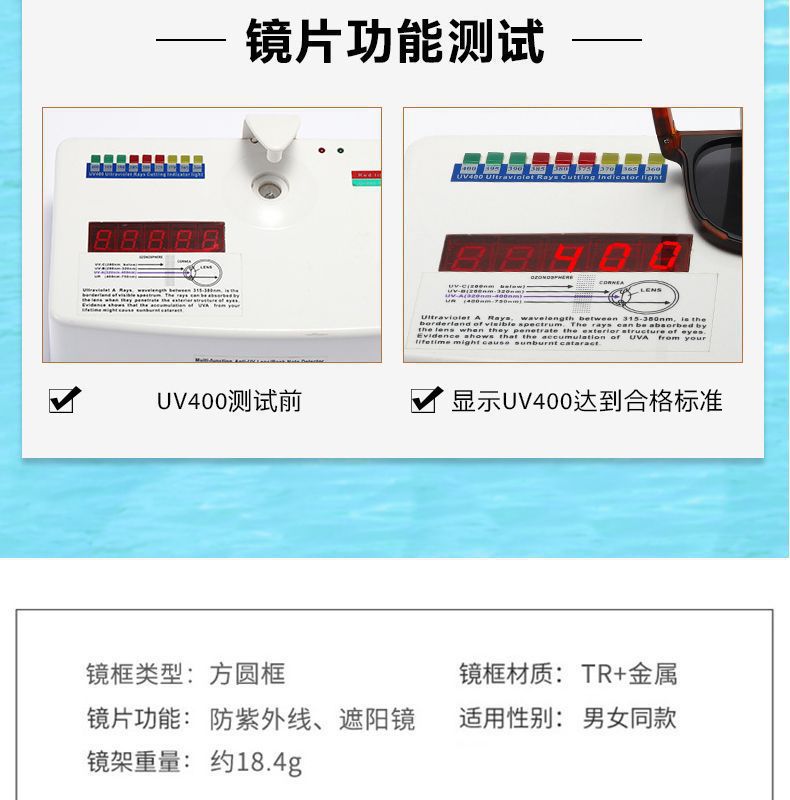 网红折叠墨镜女高级感户外防晒太阳镜男开车专用墨镜防紫外线强光详情21