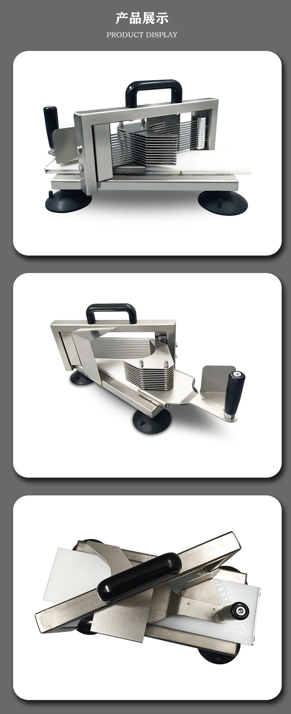 Cross-border foreign trade dedicated commercial manual tomato slicer, kitchen small fruit slicing processing equipment manufacturer pic 8