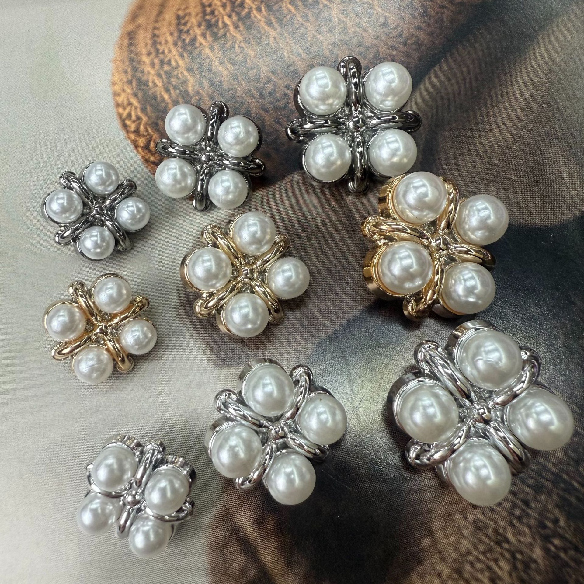 峻恺新款小香轻奢风金属纽扣衬衫开衫扣子衣领袖扣连衣裙小纽扣详情1