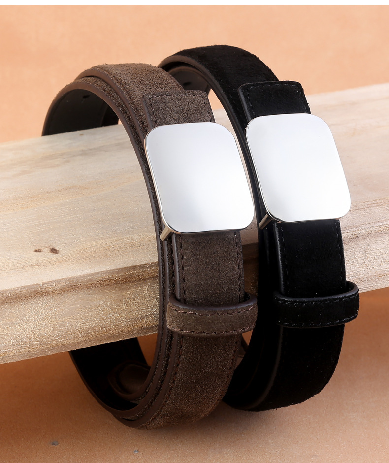 2025新款韩版牛反绒女士皮带潮流简约百搭装饰牛仔裤腰带现货批发详情13