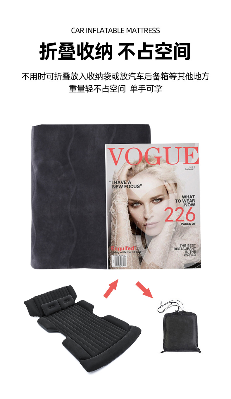 Factory in-stock SUV trunk inflatable beds, travel trunk inflatable beds, foldable inflatable beds pic 33