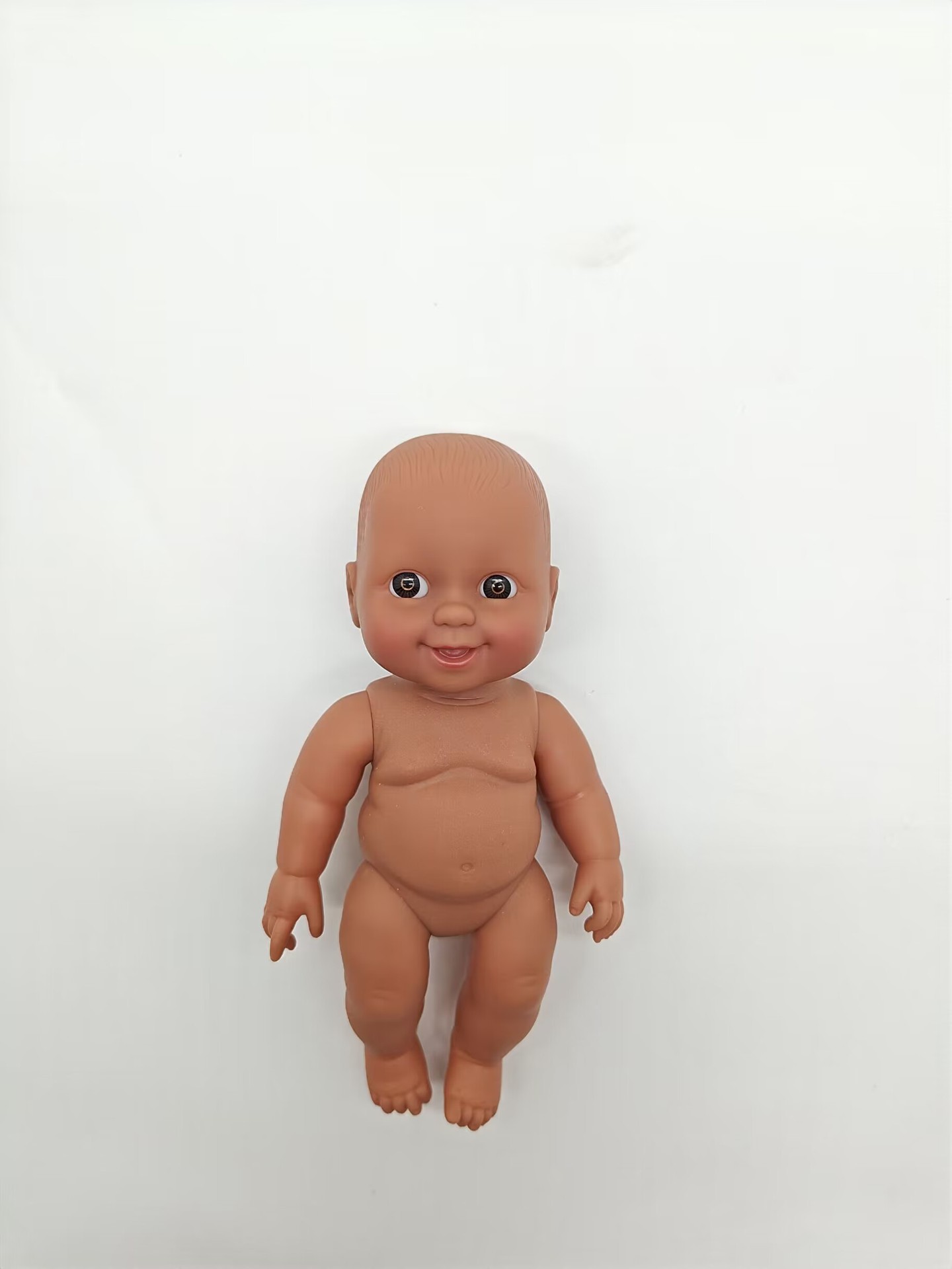 18-33CM Black doll, full-body vinyl rebirth doll, soft vinyl simulation baby, African doll, music doll pic 19