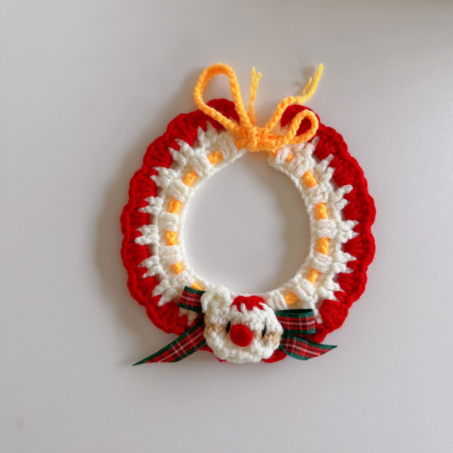Pet hand-woven necklaces, cute cat knitted necklaces, kitten neck rings, small dog neck decorations pic 35