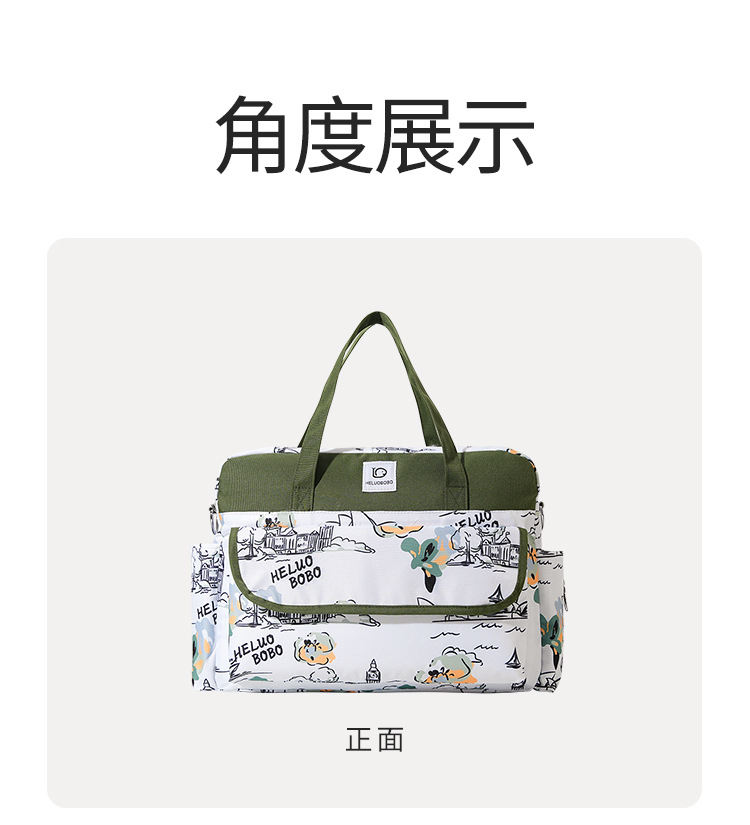 New waterproof large-capacity mom bag, multi-functional bottle storage bag, wear-resistant single-shoulder hand-carry bag for expectant mothers pic 15