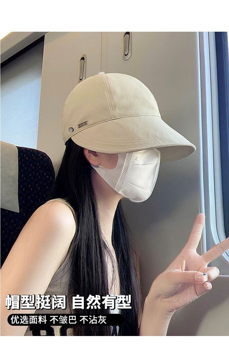 赵露思同款鸭舌渔夫帽女款春秋防晒防紫外线遮阳帽可折叠太阳帽子详情9