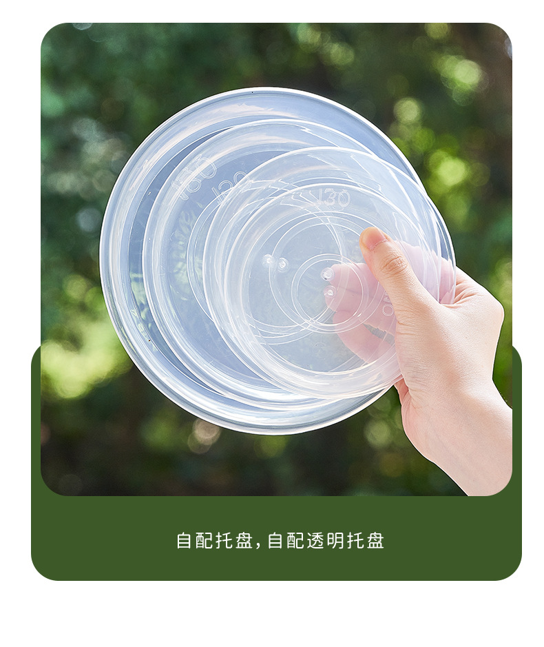 新款蝴蝶兰花盆控根盆透明青山盆文心兰盆透明塑料透气花盆兰花盆详情11