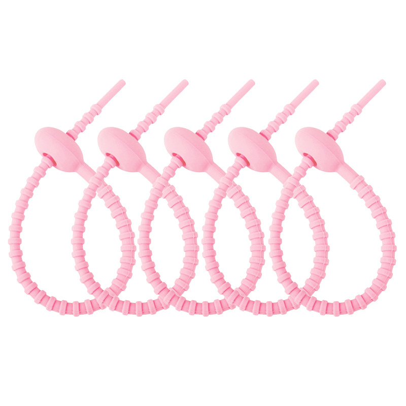 Colorful silicone rubber rope, multi-purpose cable tie, anti-slip and durable, binding material, binding wire, fixed binding wire pic 24
