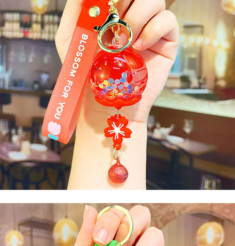 创意入油干花风铃漂浮钥匙扣挂件挂饰女生包包挂件娃娃机礼品批发详情18