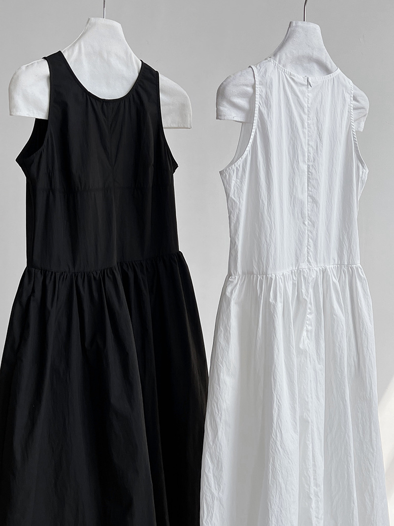 Luxi French sleeveless dress Summer new style loose vest long dress, beautiful puffy flower bud dress 5102 pic 44