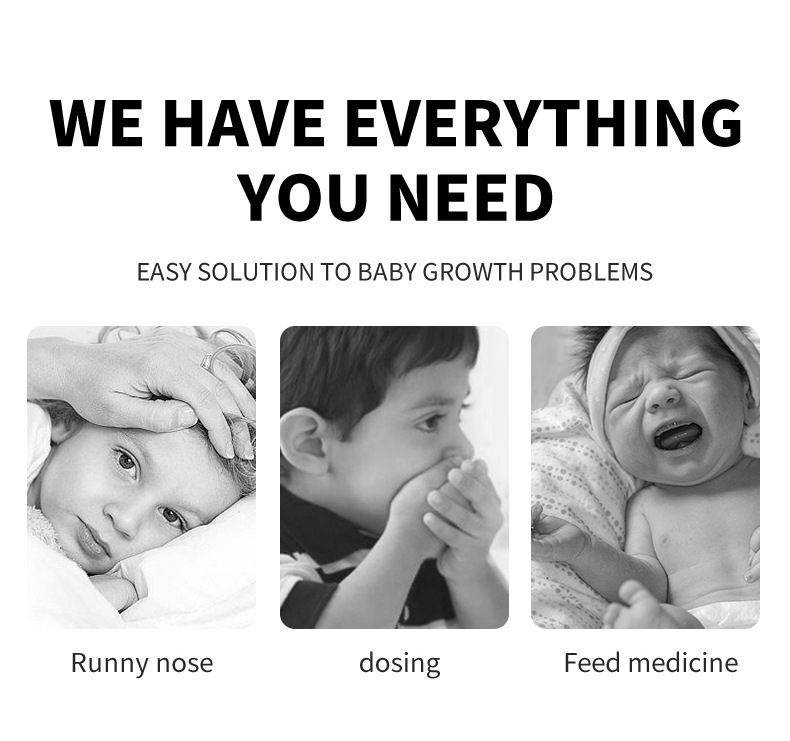 New anti-backflow nasal aspirator and drug feeder set, baby nasal discharge cleaner, nasal drip tube, drug feeder factory wholesale pic 2