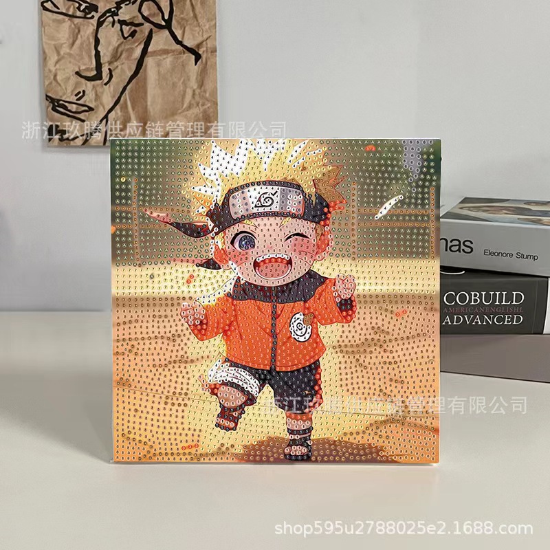 新款满钻儿童钻石画手工DIY点钻带框家饰挂画批发现货皮画装饰画详情12