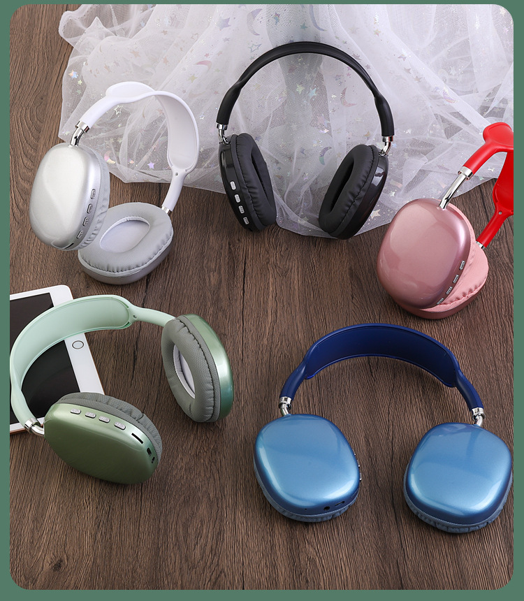 跨境新爆款P9AirMax蓝牙耳机头戴式手机无线游戏礼品耳麦代发批发详情14