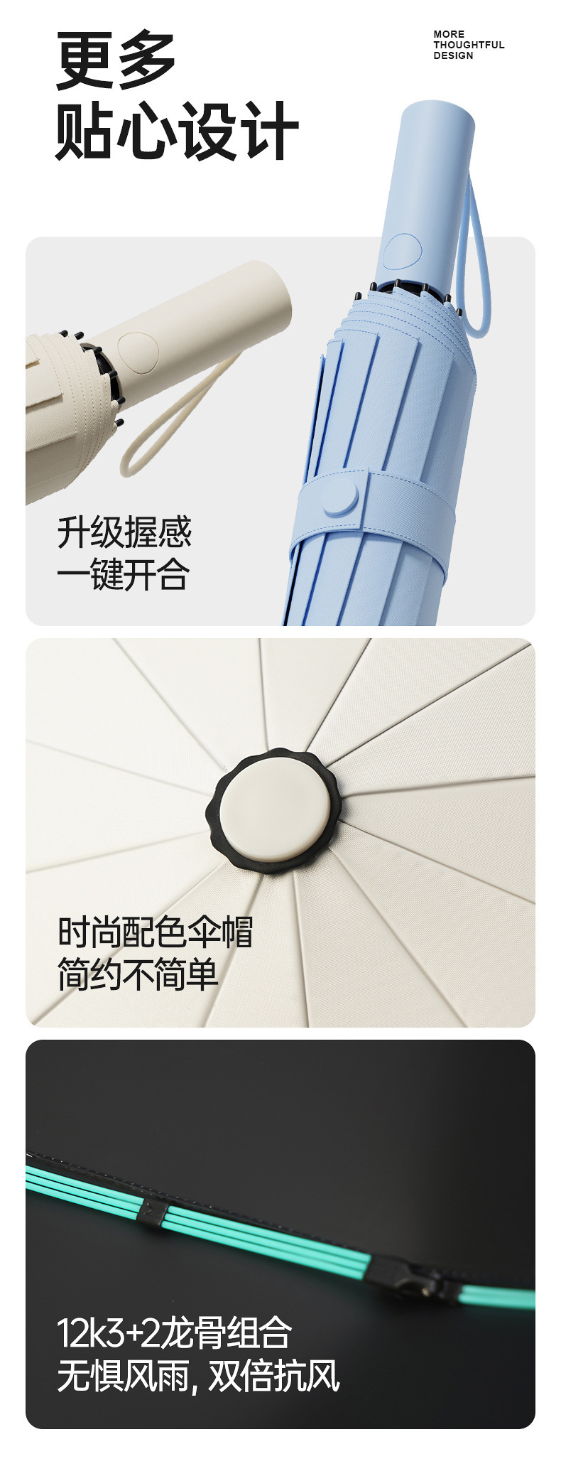 72骨全自动雨伞晴雨两用雨伞男女加大加粗抗风大号雨伞太阳伞详情3