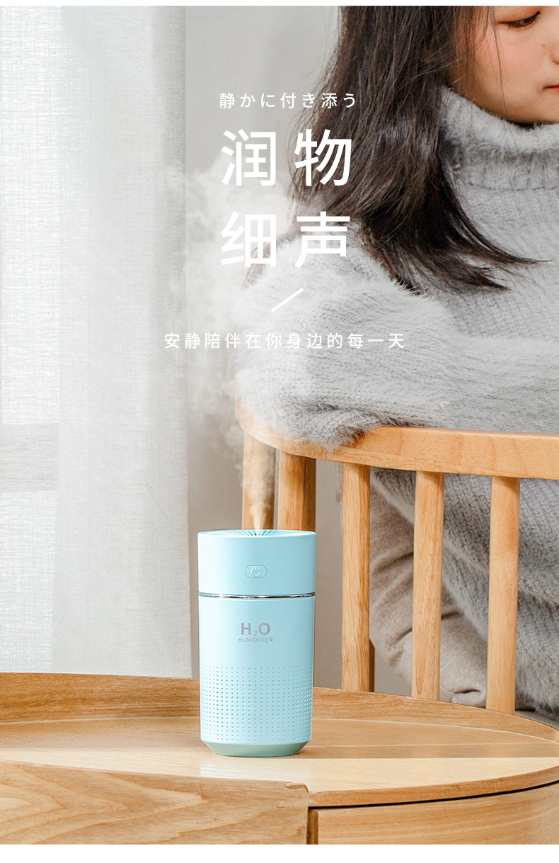 Wholesale of small portable humidifiers, large fog capacity, car humidifiers, household silent spray, usb mini humidifiers pic 2