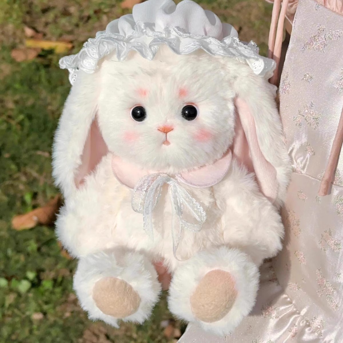 Lillian Ear-Hanging Rabbit Diy Handmade Original Joint Doll material Package Fabric Doll Rabbit Gift pic 8