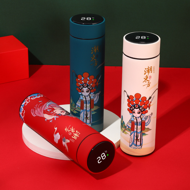 复古智能温度显示保温杯国潮商务礼品不锈钢水杯详情13