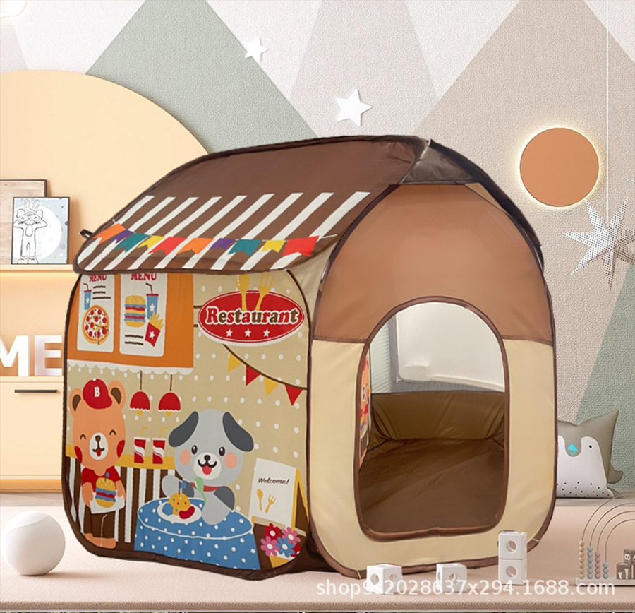 跨境亚马逊儿童帐篷室内游戏屋小房子海洋球池过家家玩具屋批发详情6
