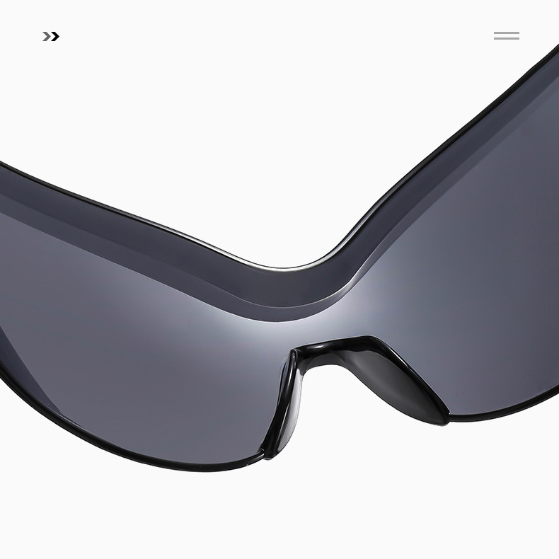 时髦高级感68193连体欧美小众个性墨镜男女时尚未来风韩版太阳镜详情5