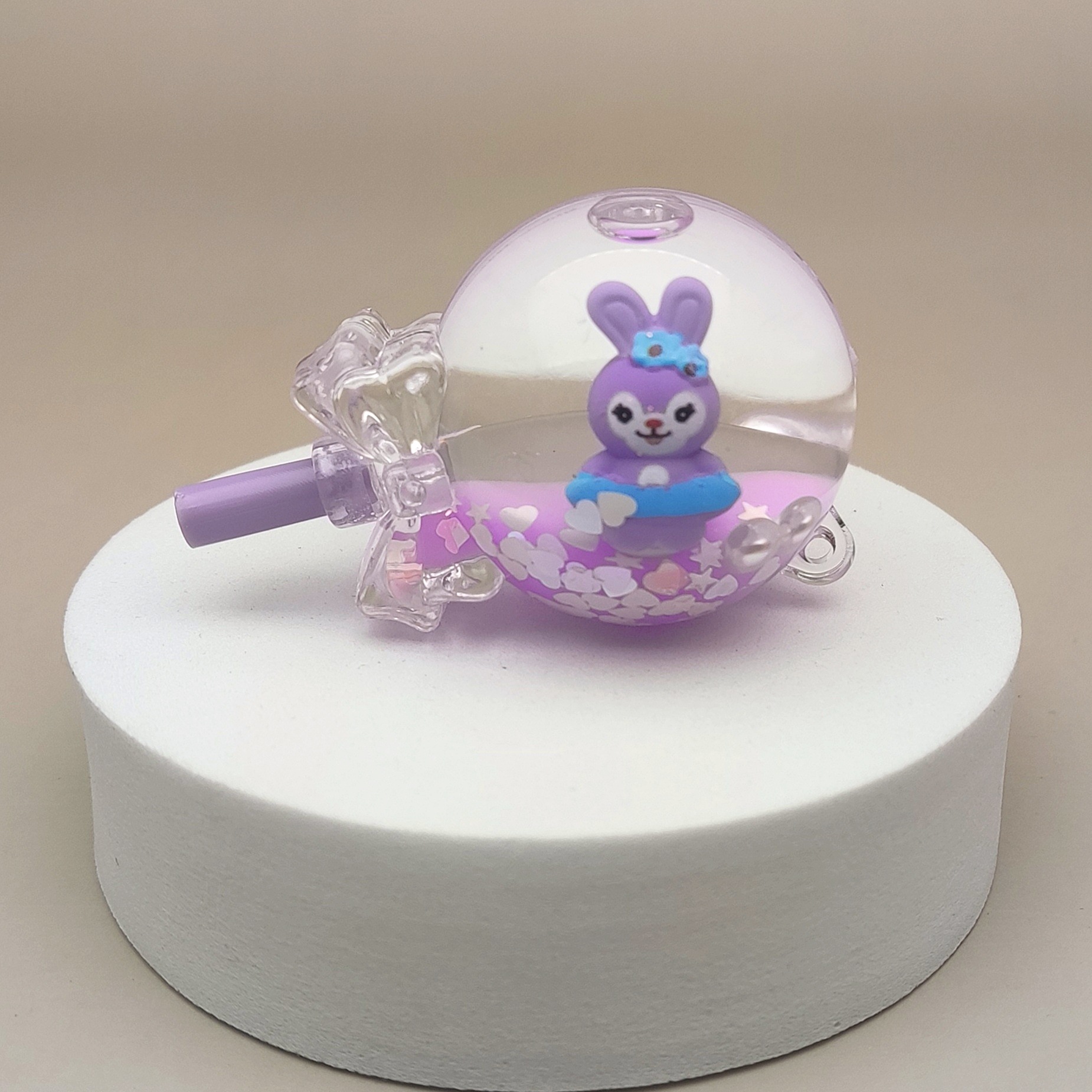 亚克力入油流沙瓶奶紫色星黛露系列钥匙扣汽车配饰DIY饰品详情8