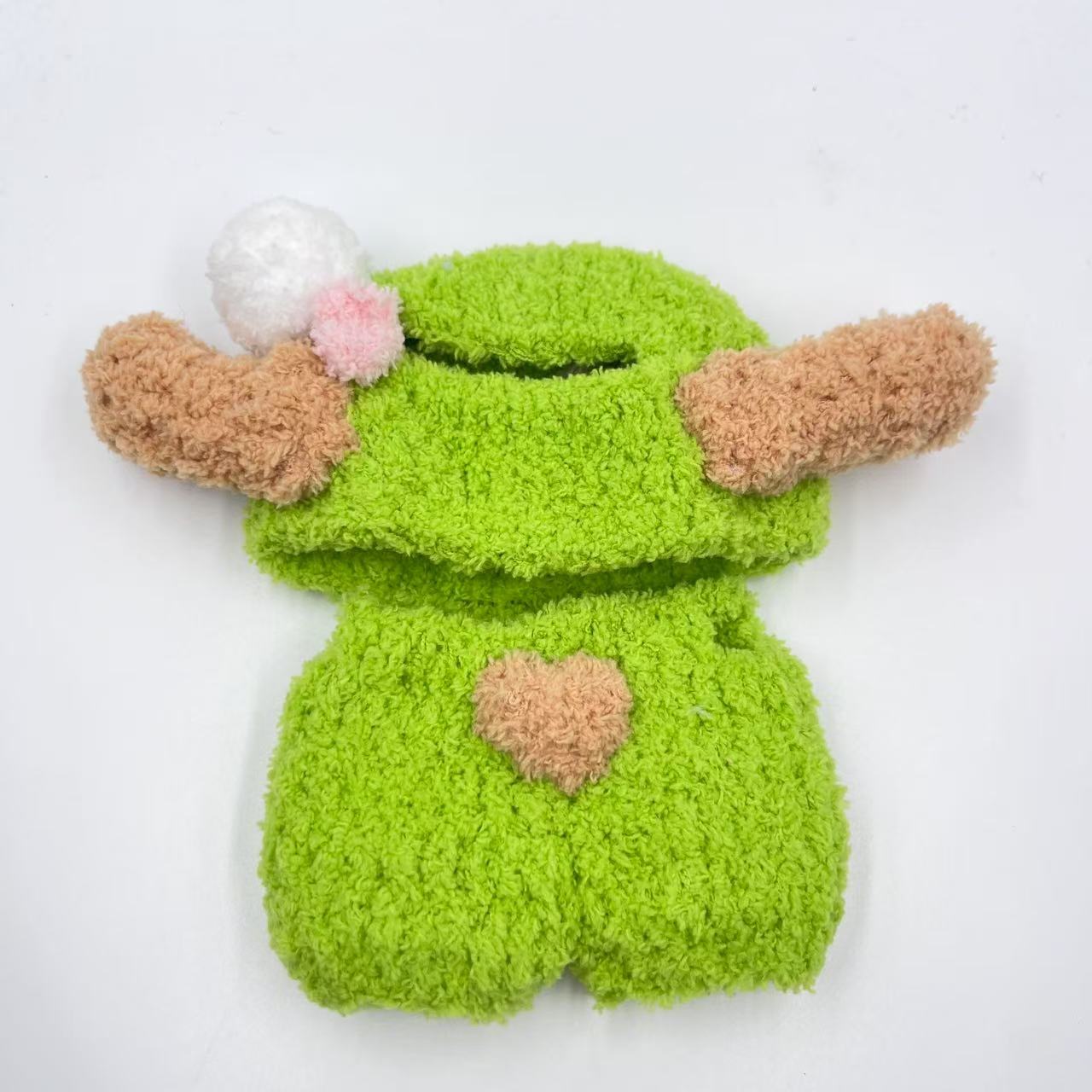 通用毛绒线迷你娃衣毛线手工钩织背带裤帽子套装玩偶娃衣批发详情8