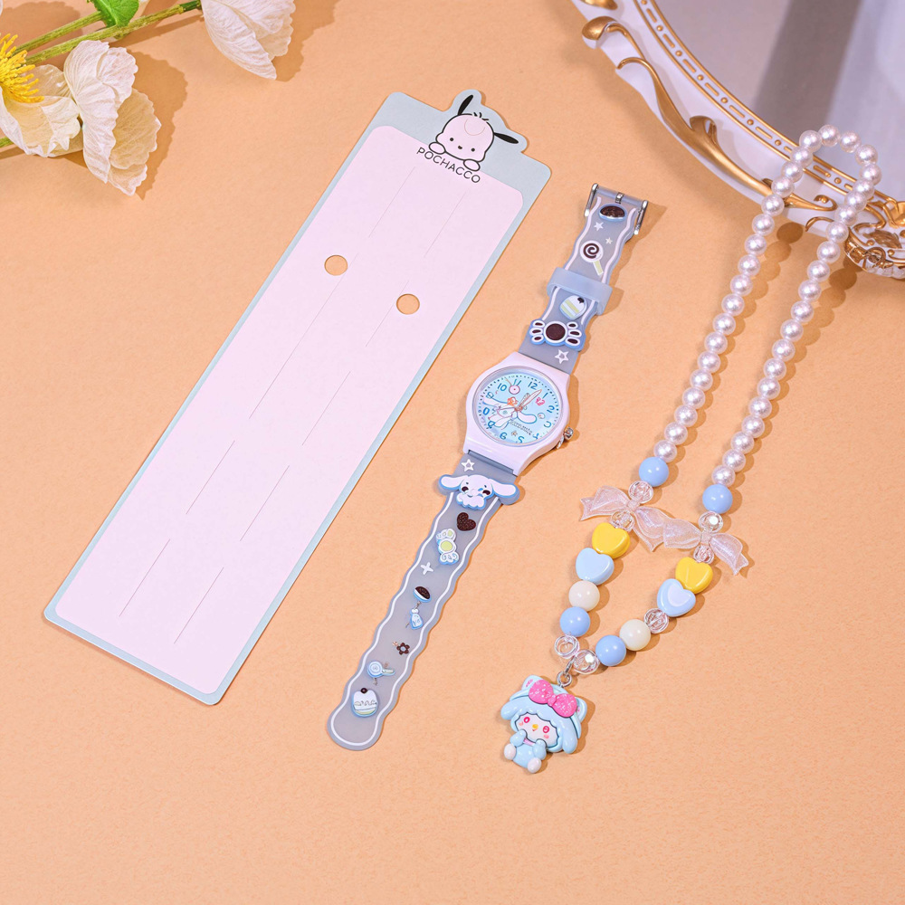 可爱卡通项链套装儿童手表三丽鸥小学生手表高颜值女孩watch饰品详情13