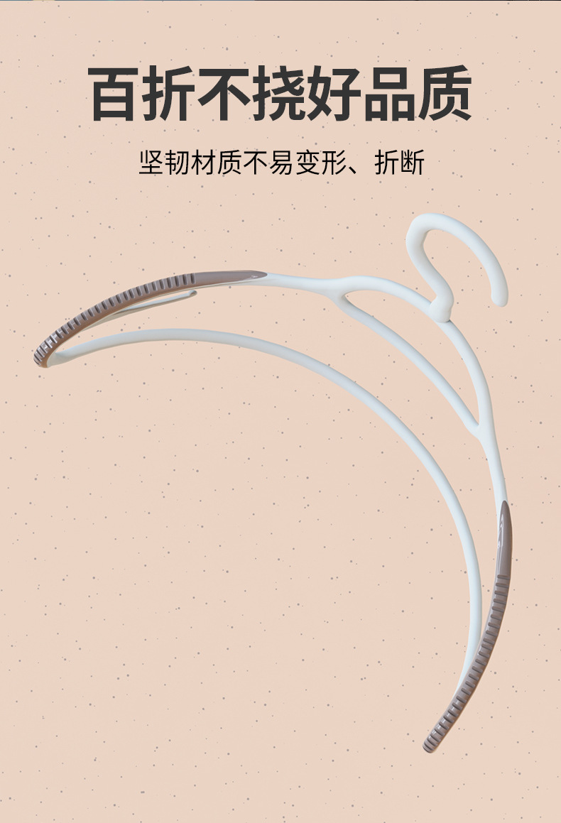 Wholesale of plastic thickened and thickened anti-slip clothes racks for household balconies, anti-sharp corners and anti-deformation clothes supports pic 6