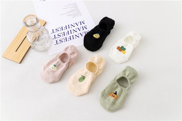 船袜女夏季薄款清新水果隐形防滑棉袜子女短袜浅口可爱日系ins潮详情29