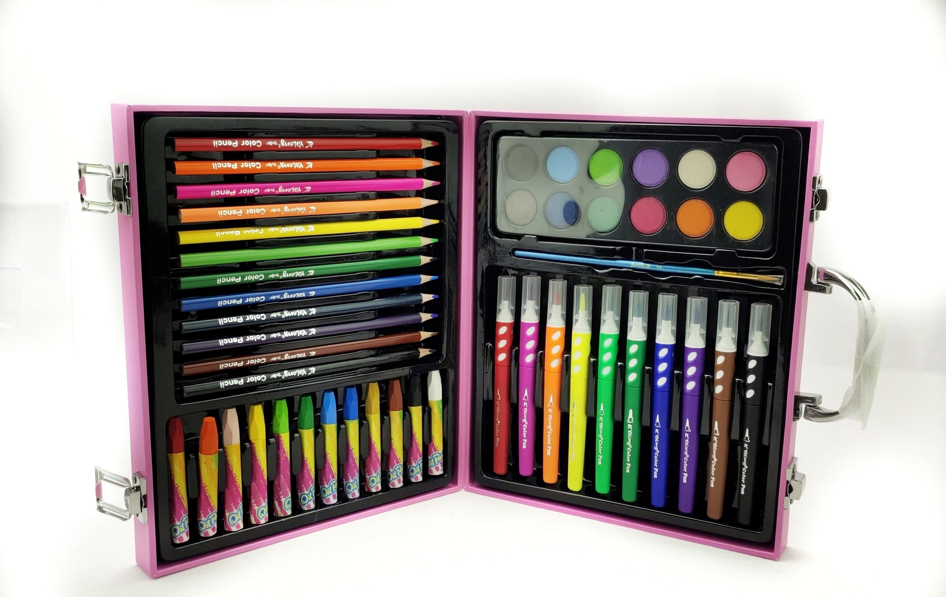 The Yalong Student Art Painting Set is suitable for students and children engaged in art work. It comes in a 48-piece package for DIY use pic 1