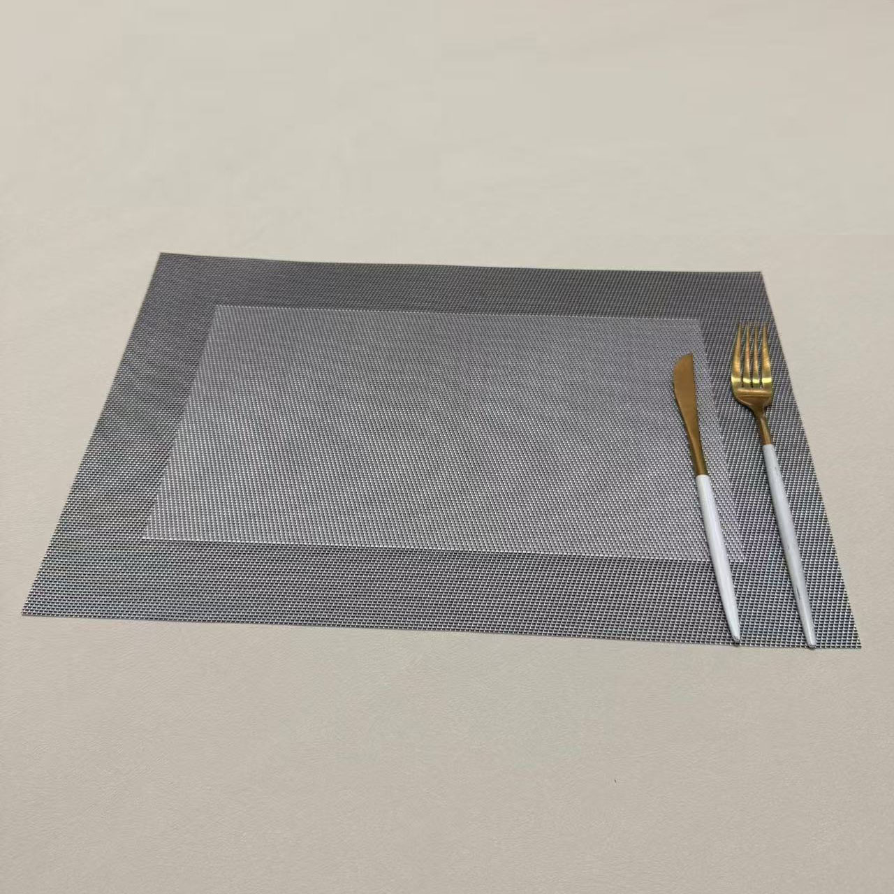 方框环保餐垫欧式PVC西餐隔热垫长方形日式简约餐桌垫杯垫碗垫详情21