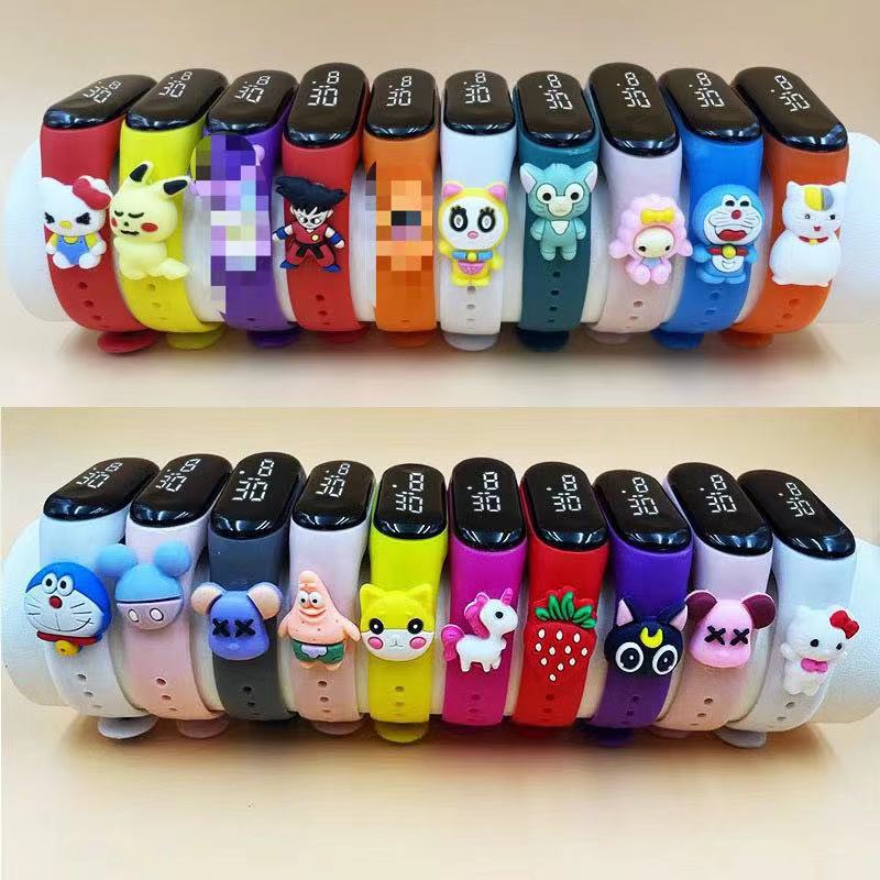 跨境爆款方块地球形LED电子表单孔表带简约时尚手表实力直供详情4