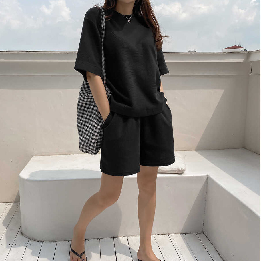 Wholesale set of high-quality Minnie cotton 2023 new summer fashion sportswear, short sleeves and shorts, Korean style two-piece set pic 22