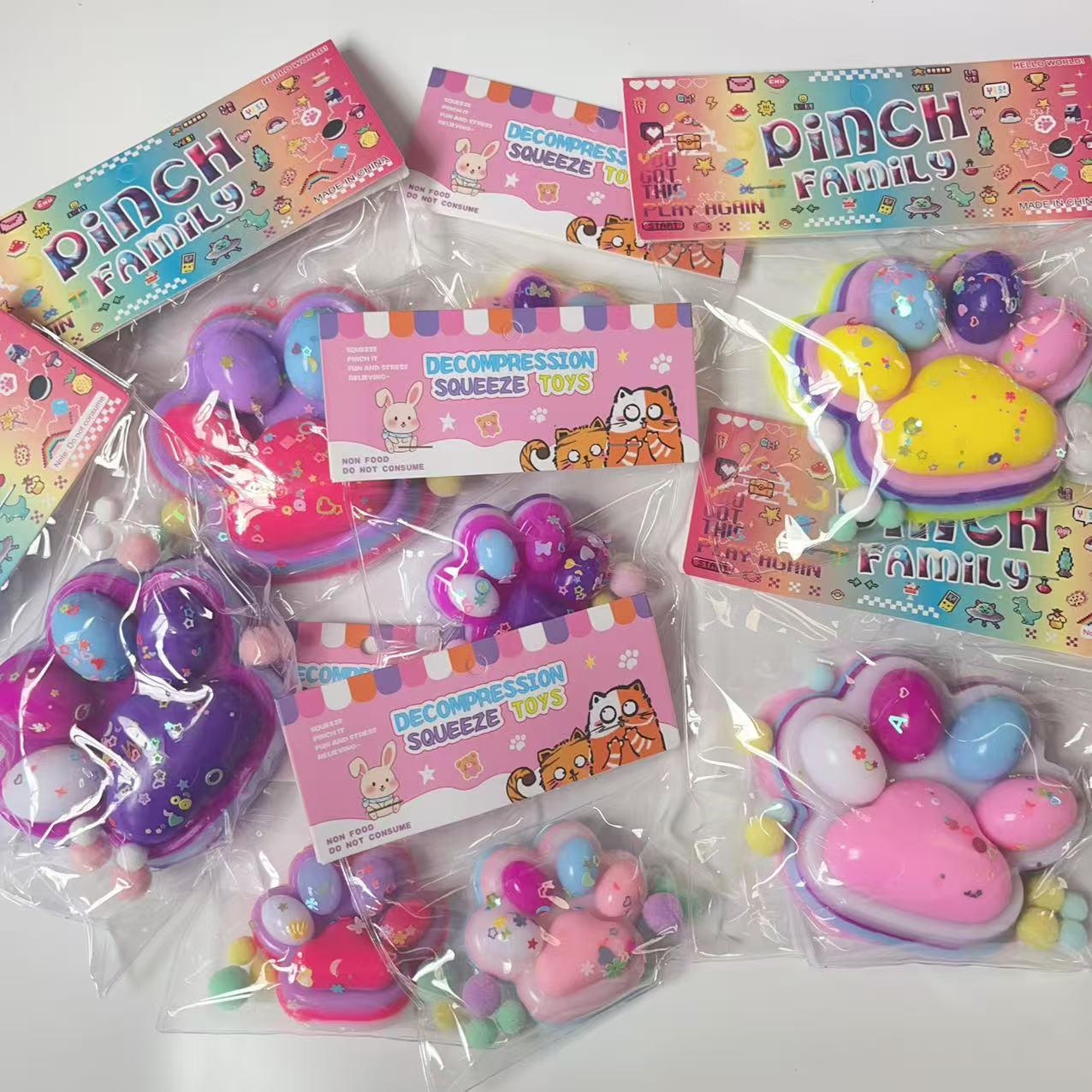 大小号云彩猫爪毛绒玩具超软胶神器捏捏批发益智休闲详情4