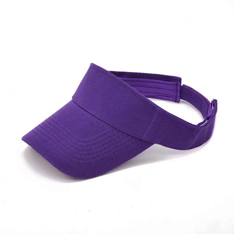 2022 New outdoor outing solid color versatile breathable top cap Simple and casual no-top cotton and linen sun hat pic 22